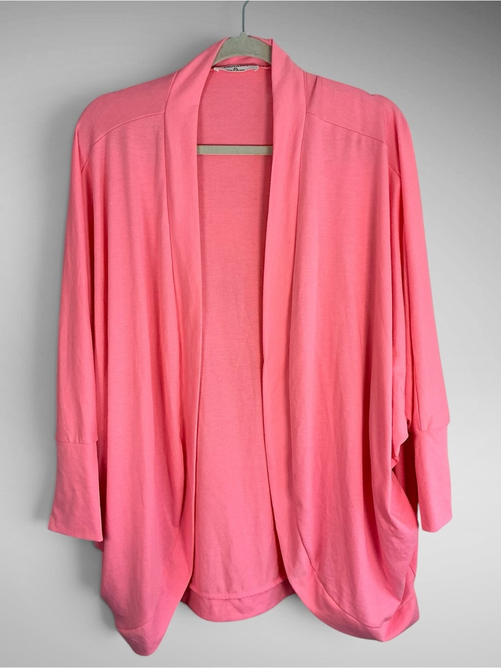 Zenana Pink Open Front Cocoon Cardigan Dolman Sleeve Women’s XL